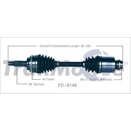 Surtrack Axle Cv Axle Shaft, Fd-8146 FD-8146